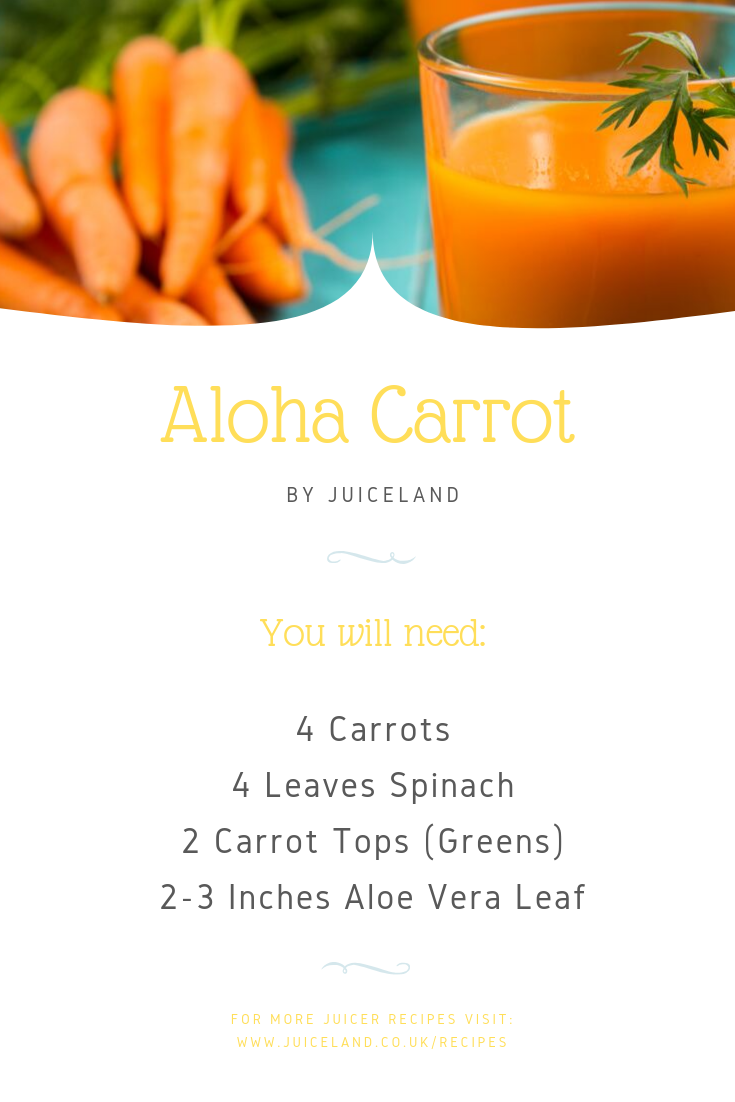 The Aloha Carrot Recipe Juiceland Uk